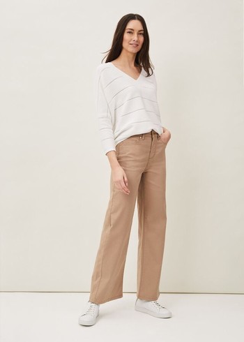 Phase Eight Viona Wide Leg Jeans Grey Canada | ELYIVQ-094